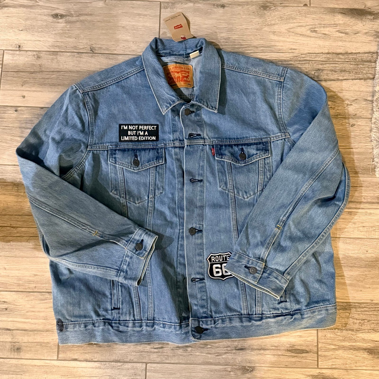 Message From MARS – Stay in Your Lane Denim Jacket - Image 2